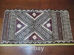 Vintage Tapa Bark Cloth Papua New Guinea PNG Sepik Region 1960's Vibrant Colours