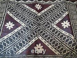 Vintage Tapa Bark Cloth Papua New Guinea PNG Sepik Region 1960's Vibrant Colours