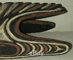 Vintage Tribal Carved Wood Headrest Neck Rest Sepik River Area Papua New Guinea
