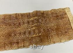 Vintage Tribal Tongan Ngatu Tapa Cloth from Samoa Fiji Tonga Papua New Guinea