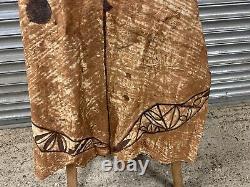 Vintage Tribal Tongan Ngatu Tapa Cloth from Samoa Fiji Tonga Papua New Guinea