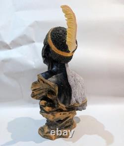 Vintage Veronese Simbu Dancer Statue Papua New Guinea 2001 Resin Figurine 9