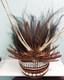 Vintage mid century Shell and feather headdress papua new guinea