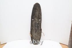 Vtg LARGE Papua New Guinea Sepik River Tribal Spirit Mask Carved Wood FIGURAL