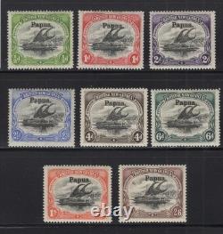 WC1 35296 BRITISH COL. PAPUA NEW GUINEA. Very rare 1906 set. Sc. 11-18. MH-MLH