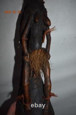 Well Used Papua New Guinea Bird And Man Roof Spire, 18 1900s