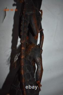 Well Used Papua New Guinea Bird And Man Roof Spire, 18 1900s