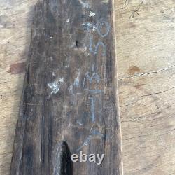 Wonderful Vintage Sepik River New Guinea Hand Carved House Board /Mask 1960's