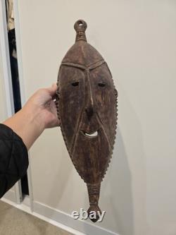 Wooden Tribal Mask Wall Hanging Papua New Guinea