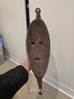 Wooden Tribal Mask Wall Hanging Papua New Guinea