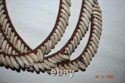 Wow! Papua New Guinea Ritual 3 String Shell Necklace, 14 Overall 1900s