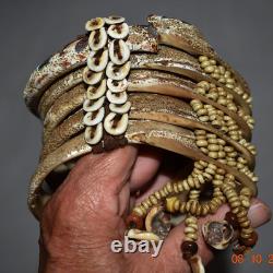 Wow! Papua New Guinea Ritual 5 Shell Bracelet, 4 1900s