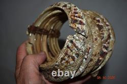 Wow! Papua New Guinea Ritual 5 Shell Bracelet, 4 1900s